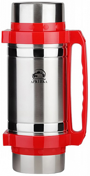 Термос универсальный с широким горлом Арктика 3 л 201-3000 (Silver/Red) купить в интернет-магазине icover