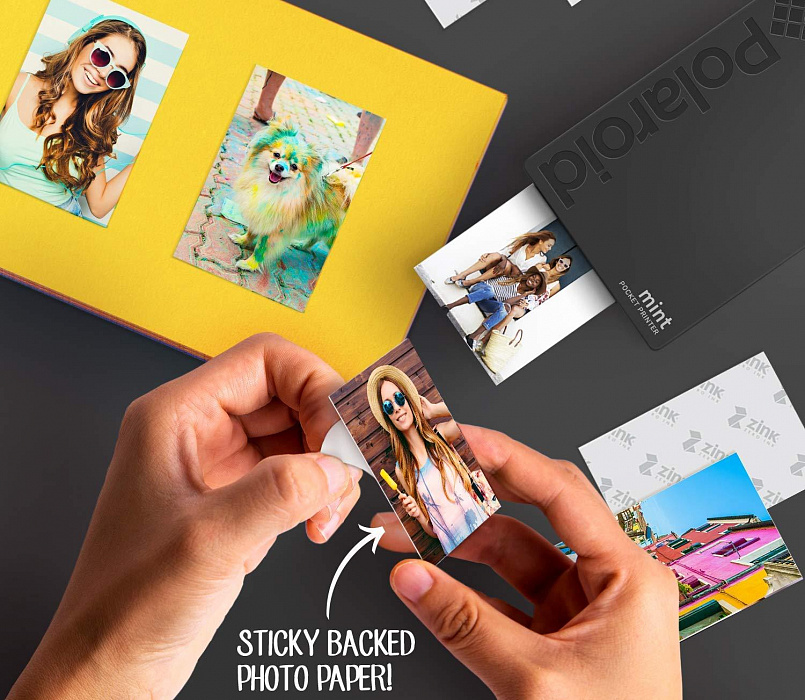 Портативный принтер Polaroid Mint (Black) купить в интернет-магазине icover