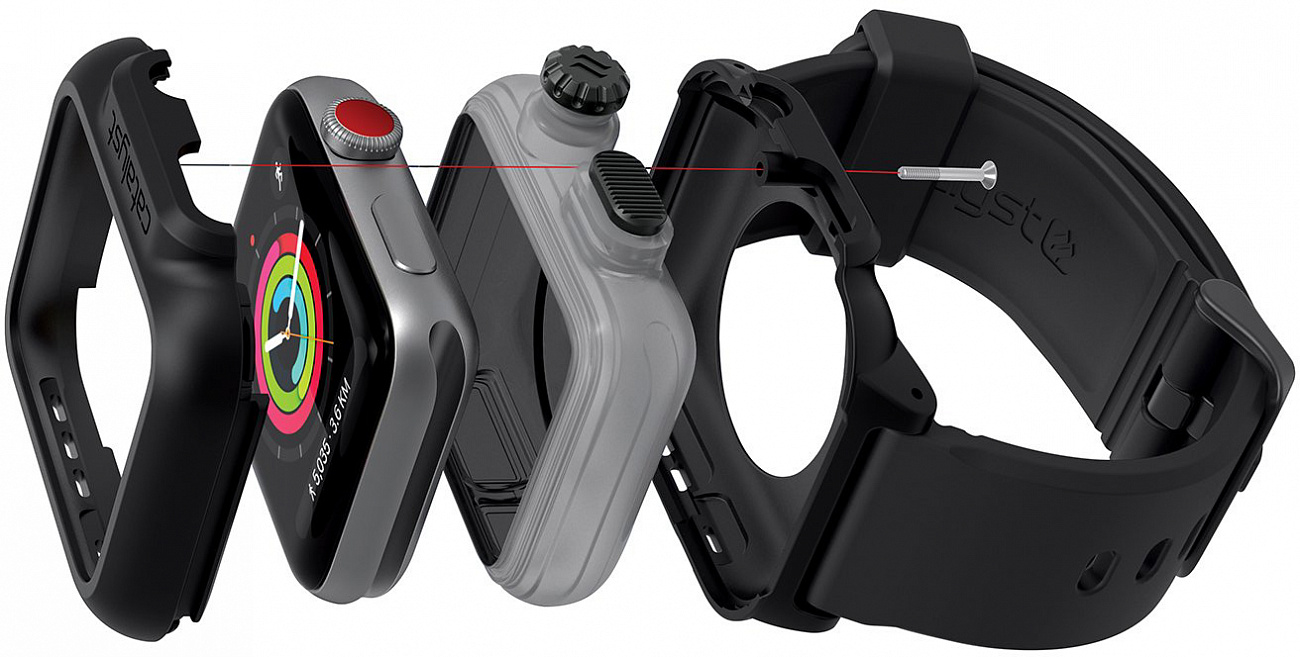 Водонепроницаемый чехол Catalyst WaterProof для Apple Watch 2/3 42mm (Black) купить в интернет-магазине icover