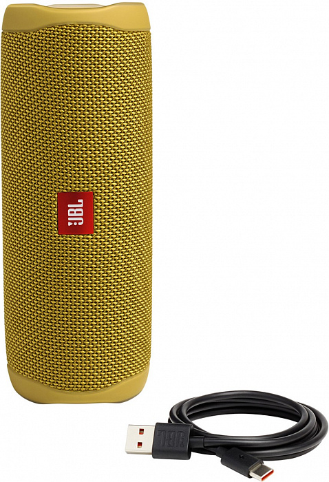 Портативная акустика JBL Flip 5 JBLFLIP5YEL (Yellow) купить в интернет-магазине icover