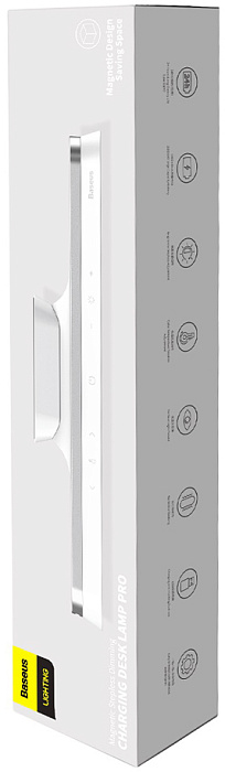 Лампа Baseus Magnetic Stepless Dimming Charging Desk Lamp Pro (White) купить в интернет-магазине icover