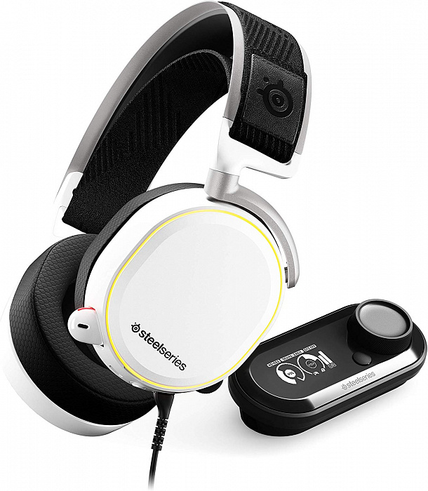 Наушники с микрофоном Steelseries Arctis Pro GameDAC (White) купить в интернет-магазине icover