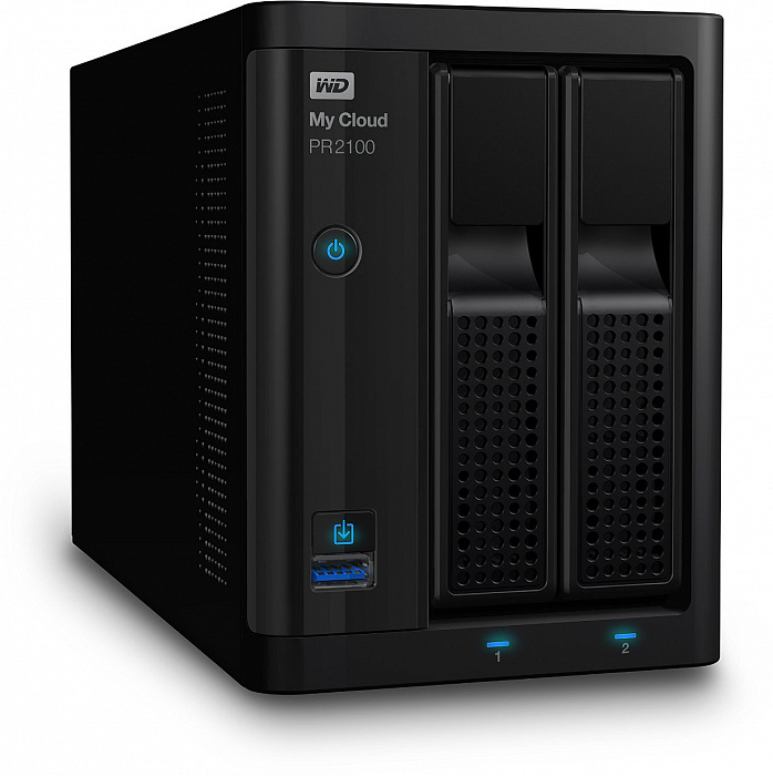Сетевое хранилище Western Digital My Cloud Pro PR2100 4Tb 3.5" WDBVND0040JBK-EEUE (Black) купить в интернет-магазине icover