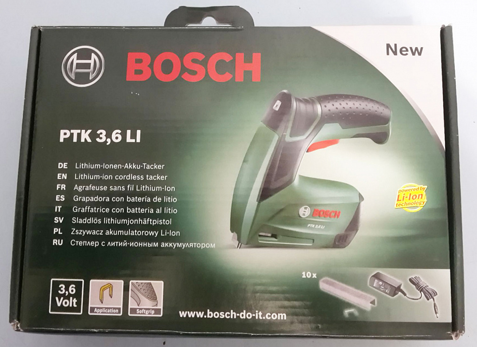 Bosch PTK 3,6 Li (0.603.968.120) - степлер аккумуляторный (Green) купить в интернет-магазине icover