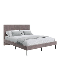 Кровать двуспальная RIDBERG LUGANO 160x200 Велюр NEO 08 (Coffee) купить в интернет-магазине icover