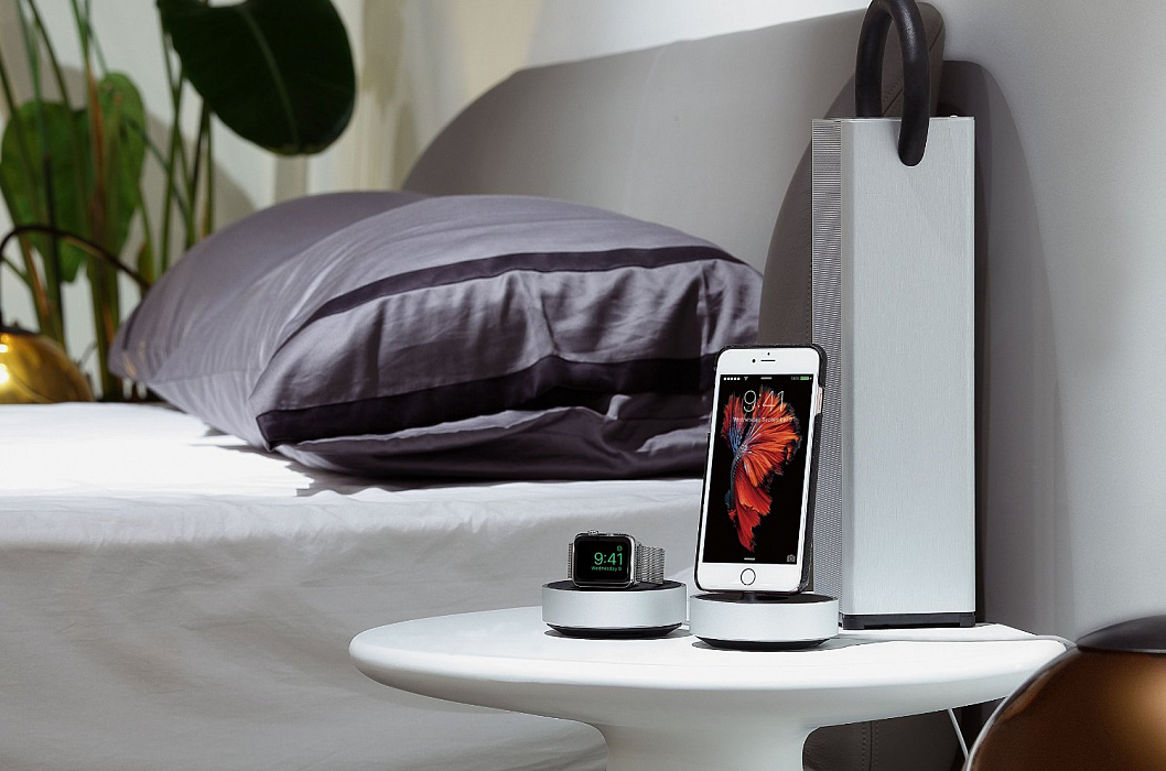 Just Mobile HoverDock Designer Stand (ST-368) - док-станция для Apple Watch (Silver) купить в интернет-магазине icover