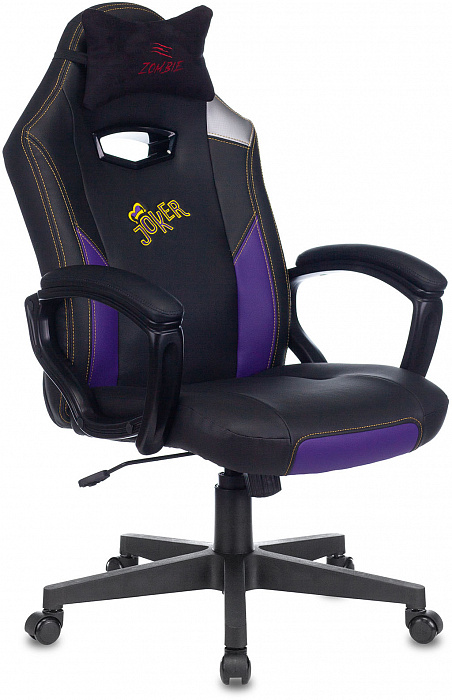 Игровое кресло Бюрократ Zombie HERO JOKER (Black/Violet) купить в интернет-магазине icover