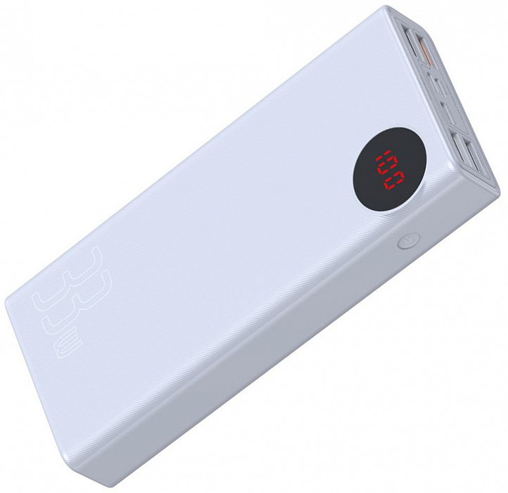 Внешний аккумулятор Baseus Mulight Quick Charge Power Bank 30000mAh PPMY-02 (White) купить в интернет-магазине icover