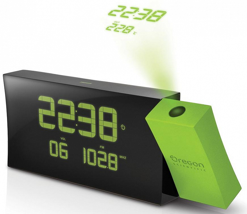 Проекционные часы Oregon Scientific RRM222P с FM радио (Green) купить в интернет-магазине icover