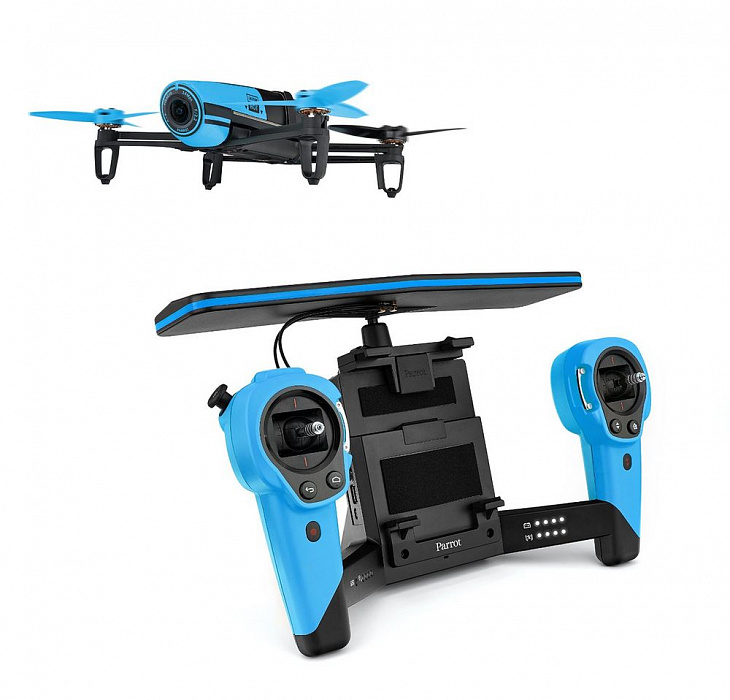 Parrot Bebop Drone + Skycontroller (PF725101) - квадрокоптер с пультом дистанционного управления (Blue) купить в интернет-магазине icover