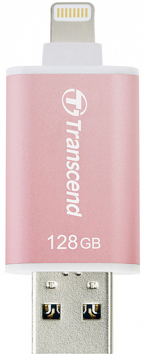Внешний накопитель Transcend JetDrive Go 300 128Gb USB 3.1/Lightning (TS128GJDG300R) для устройств Apple (Rose Gold) купить в интернет-магазине icover