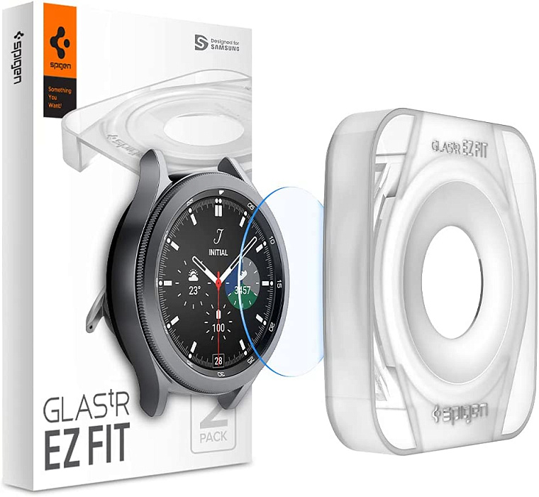 Защитное стекло Spigen Tempered Glass Screen Protector GlasTR EZ FIT (AGL03747) для Galaxy Watch 4 Classic 42mm (Clear) купить в интернет-магазине icover
