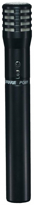 Кардиоидный конденсаторный инструментальный микрофон Shure PGA81-XLR (A058945) c выключателем (Black) купить в интернет-магазине icover