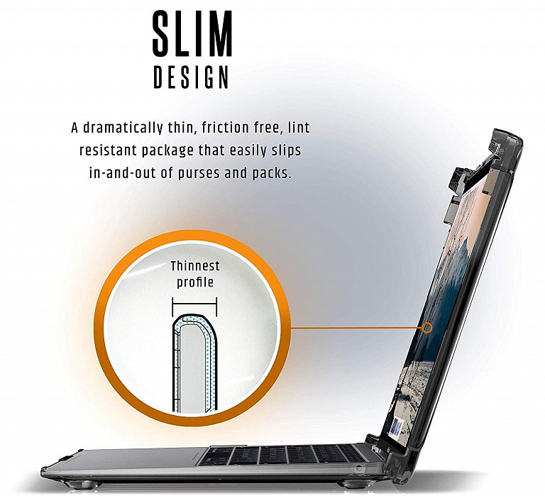Защитный чехол UAG Plyo для MacBook Air 13" (2018-2020 M1) (Ice) купить в интернет-магазине icover