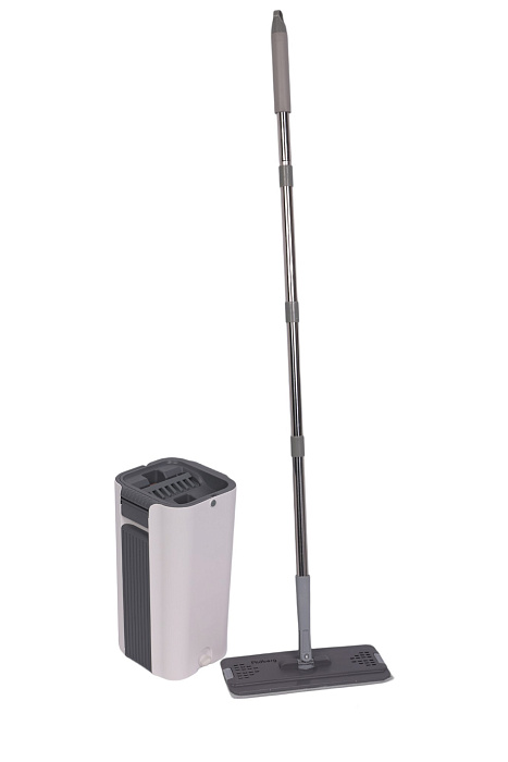Швабра и ведро с отжимом Ridberg Scrape Mop Grand (White/Grey) купить в интернет-магазине icover
