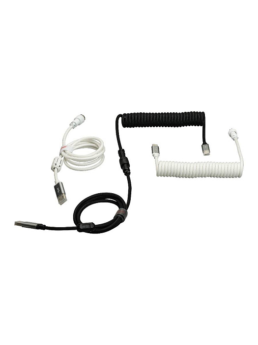 Кабель-авиатор спиральный Cidoo Mechanical Keyboard USB-C Cable (Black) купить в интернет-магазине icover