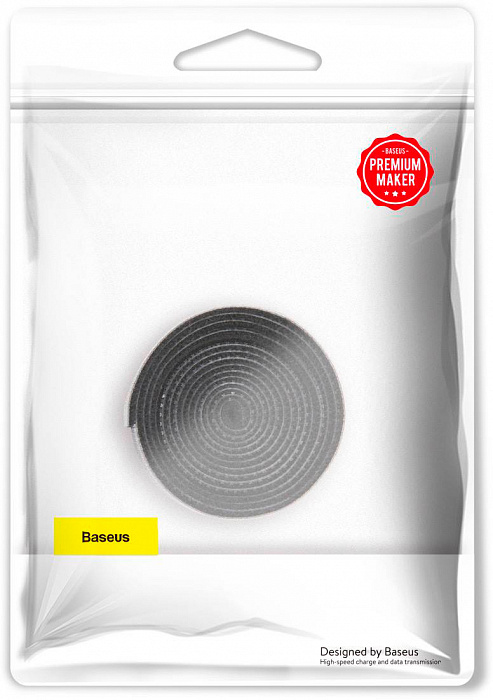 Органайзер проводов Baseus Rainbow Circle Velcro Straps 1m ACMGT-E01 (Black) купить в интернет-магазине icover
