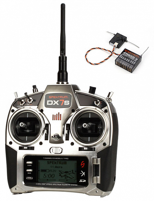 Spektrum DX7s + AR8000 MD2 - семиканальная радиоаппаратура для авиамоделей + приемник купить в интернет-магазине icover