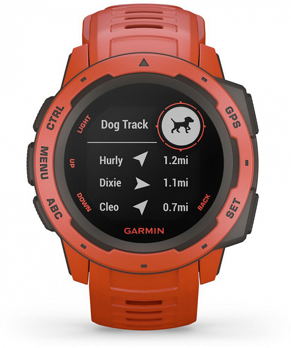 Умные часы Garmin Instinct 010-02064-02 (Flame Red) купить в интернет-магазине icover