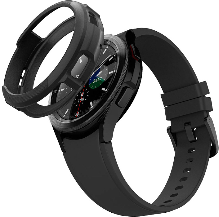 Чехол Spigen Liquid Air (ACS03140) для Samsung Galaxy Watch 4 Classic 46mm (Black) купить в интернет-магазине icover