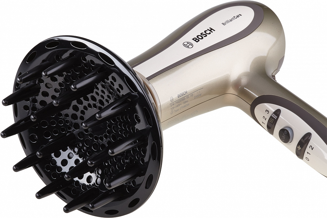 Bosch BrilliantCare (PHD 5980) - фен (Gold) купить в интернет-магазине icover