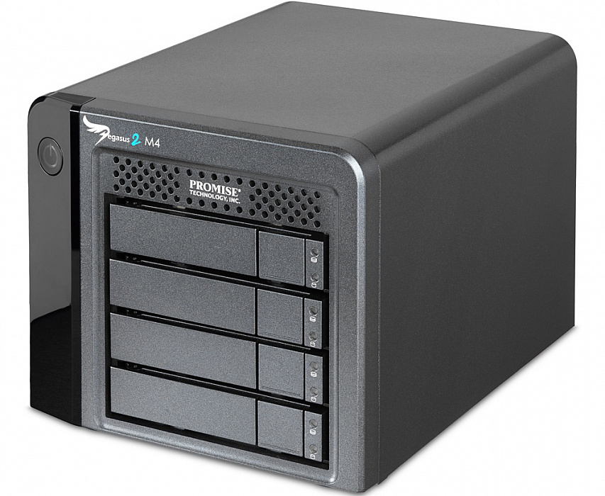 Promise Pegasus2 M4 4TB incl Thunderbolt Cable (F40PR4M01000000) - сетевое хранилище (Black) купить в интернет-магазине icover