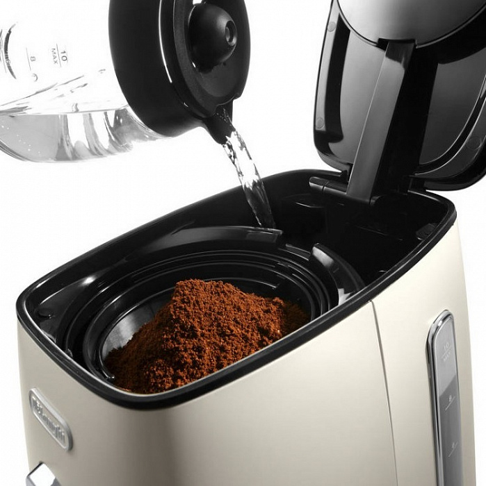 DeLonghi Distinta ICMI 211 - кофеварка капельная (White) купить в интернет-магазине icover