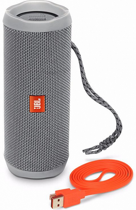 Беспроводная колонка JBL Flip 4 JBLFLIP4GRY (Grey) купить в интернет-магазине icover