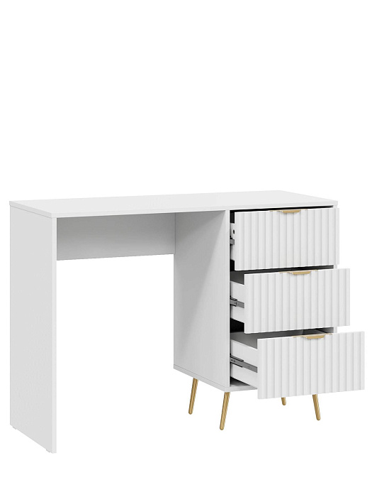 Стол письменный RIDBERG LUGANO 3Я (White/Gold) купить в интернет-магазине icover