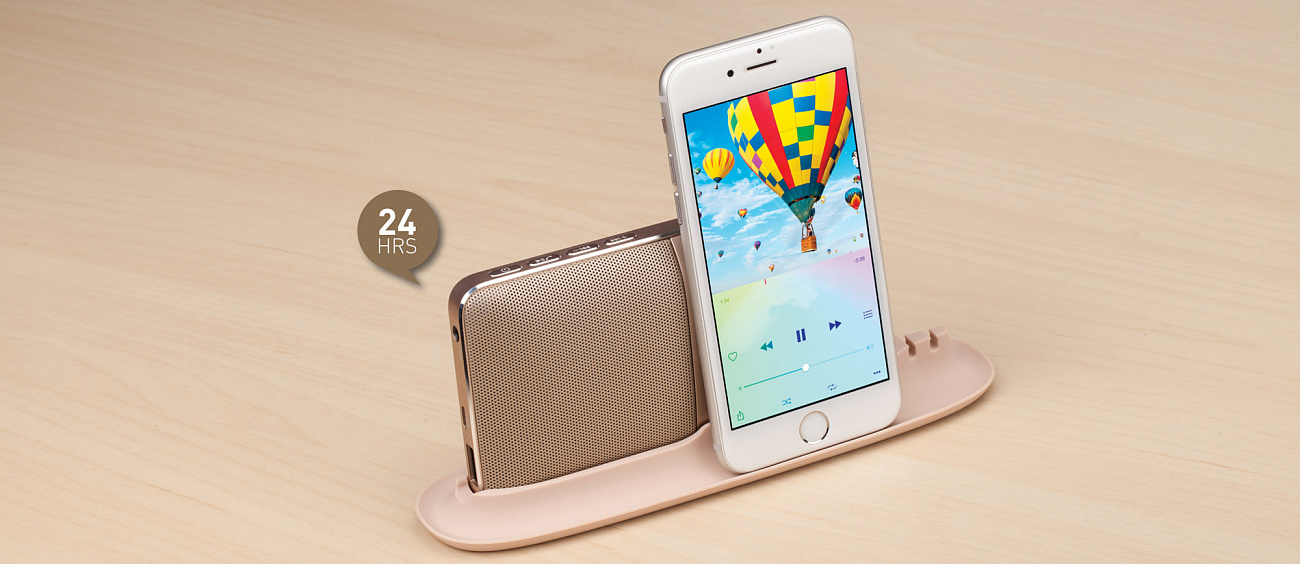 Портативная акустика Momax Zonic Wireless BST3GLD (Gold) купить в интернет-магазине icover