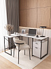 Стол письменный лофт RIDBERG NEVADA  (White/Black) купить в интернет-магазине icover