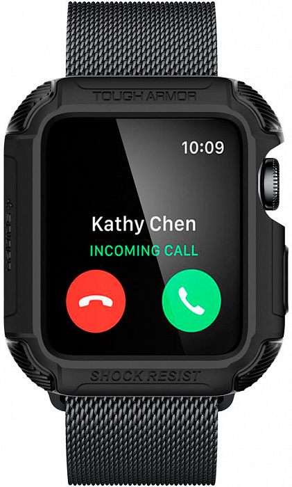 Чехол Spigen Tough Armor 2 (059CS22405) для Apple Watch series 1/2/3 42mm (Matte Black) купить в интернет-магазине icover