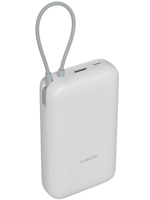 Внешний аккумулятор Xiaomi Power Bank Integrated Cable (BHR9738GL) 20000mAh (Light Grey) купить в интернет-магазине icover