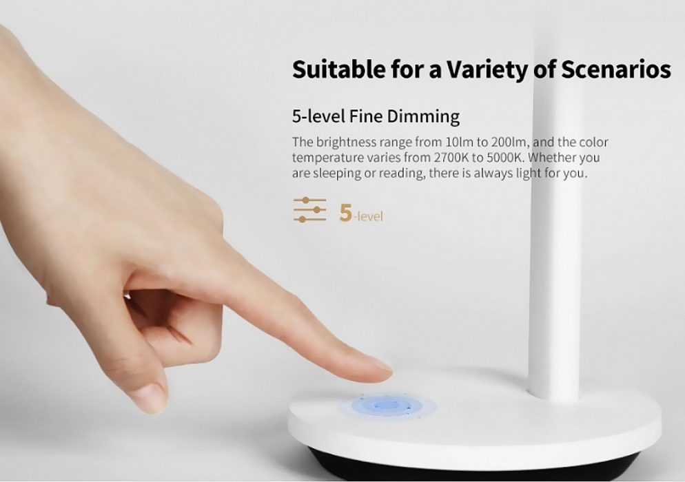 Настольная лампа Xiaomi Yeelight LED Folding Desk Lamp Z1 Pro YLTD14YL (White) купить в интернет-магазине icover