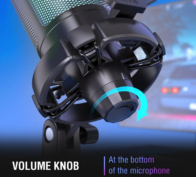 Конденсаторный USB-микрофон со стойкой Fifine AmpliGame A6T (Black) купить в интернет-магазине icover