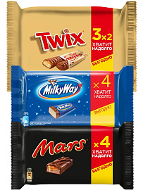 Набор МультиПак Twix (3х55г), Milky Way (4х26г), Mars (4х40.5г) купить в интернет-магазине icover