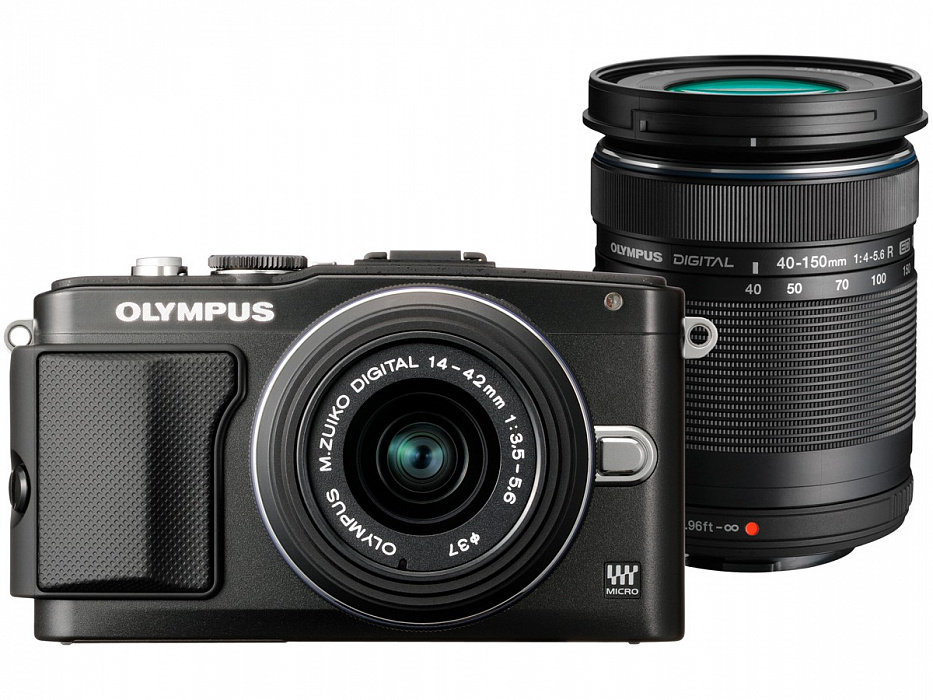 Фотоаппарат Olympus PEN E-PL5 Double Zoom Kit (E-PL5 Body Black + EZ-M1442 II R Black + EZ-M4015 R Black) купить в интернет-магазине icover