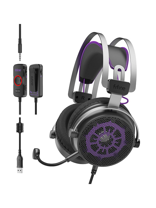 Наушники мониторные Fifine H18V Gaming Headsets (Black) купить в интернет-магазине icover