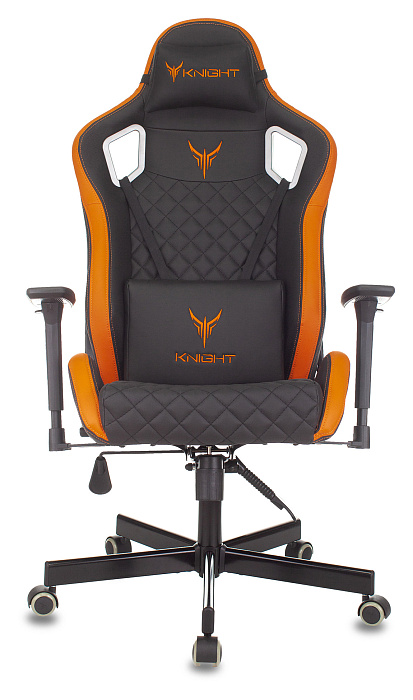 Игровое кресло Бюрократ Knight Outrider (Black/Orange) купить в интернет-магазине icover