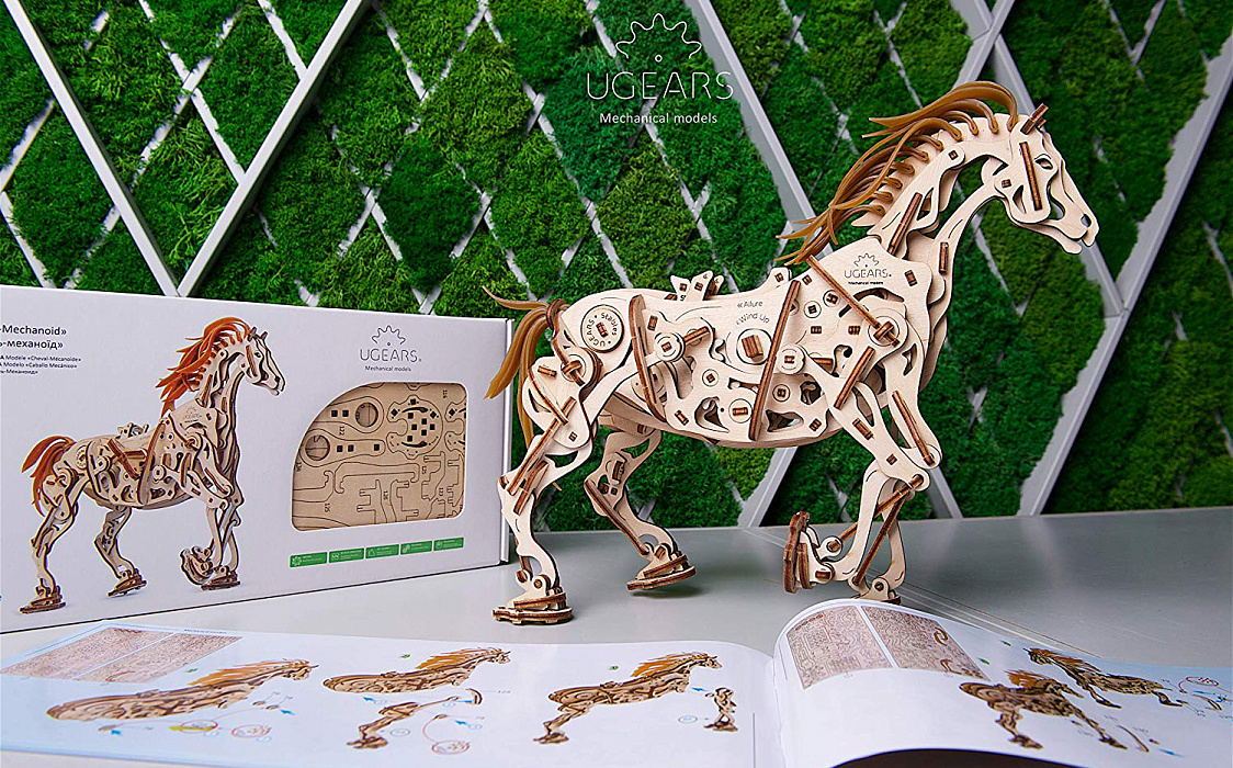 3D-пазл UGears Конь-Механоид (70054) купить в интернет-магазине icover