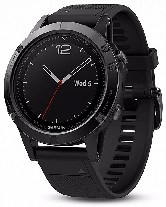 Спортивные часы Garmin Fenix 5 010-01688-11 (Sapphire Black/Black) купить в интернет-магазине icover