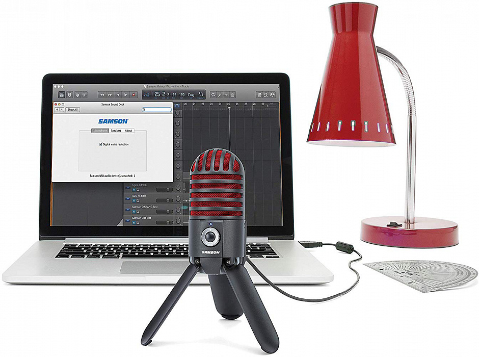 Микрофон Samson Meteor USB (Titanium Red) купить в интернет-магазине icover