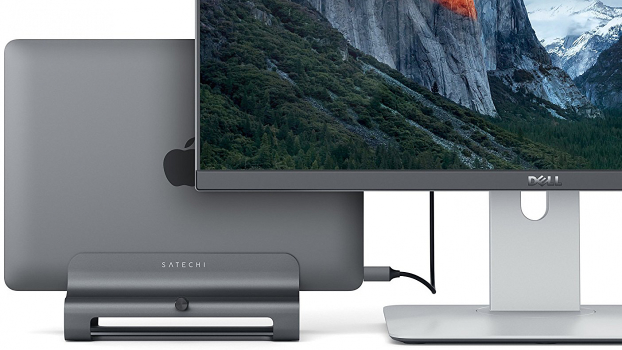Подставка Satechi Universal Vertical Aluminum (ST-ALVLSM) для ноутбука (Space Gray) купить в интернет-магазине icover