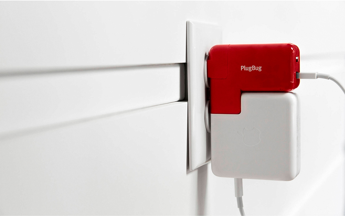 Сетевое зарядное устройство Twelve South PlugBug Duo (12-1706) для MacBook (Red) купить в интернет-магазине icover