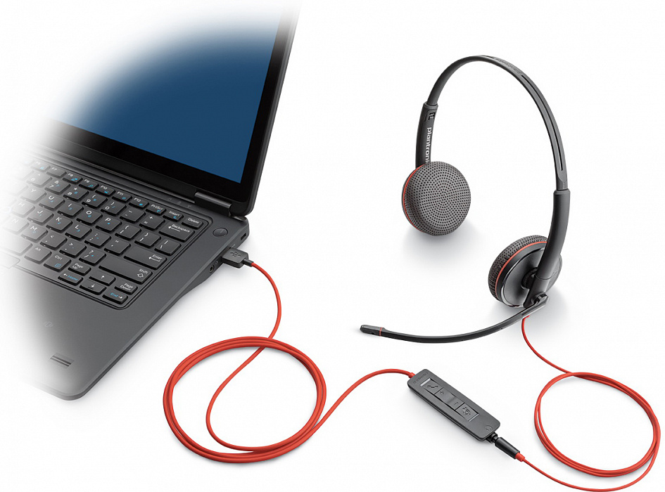 Компьютерная гарнитура Plantronics Blackwire 3225 USB-A/3.5mm (Black) купить в интернет-магазине icover