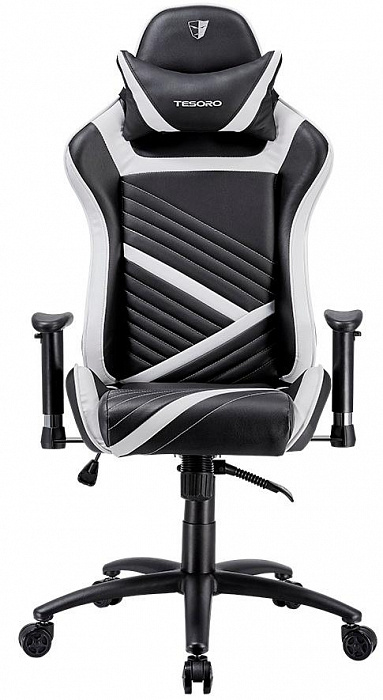 Игровое кресло Tesoro Zone Speed (Black/White) купить в интернет-магазине icover