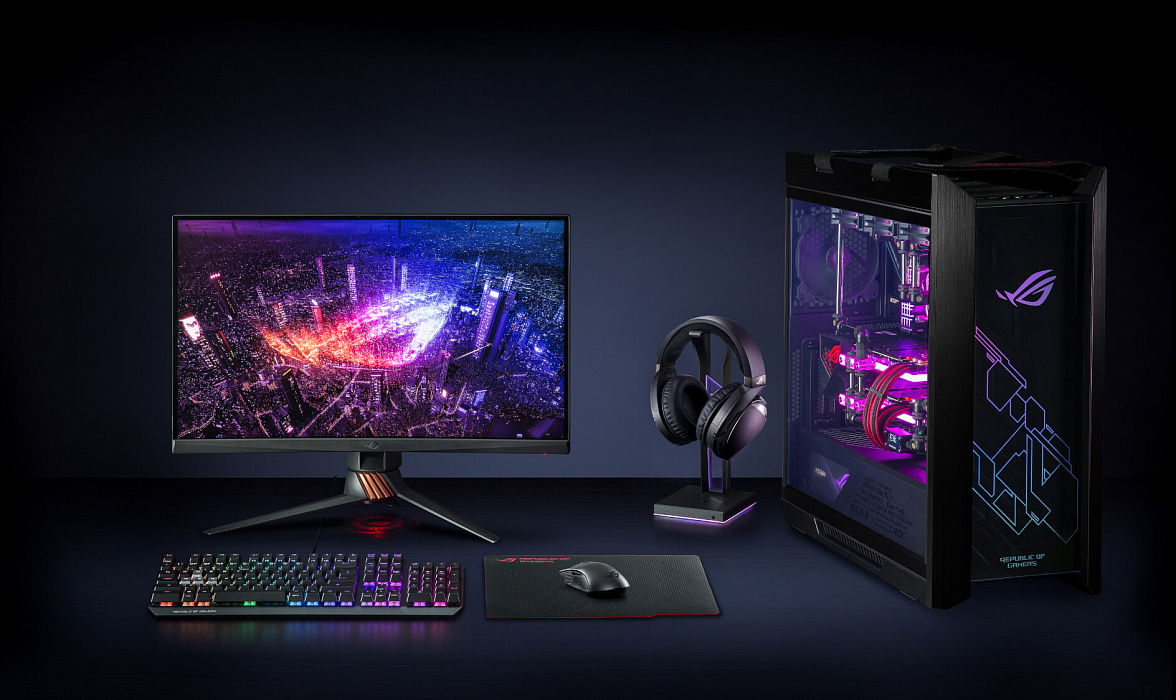 Подставка для наушников Asus ROG Throne Qi 90YH01K0-B2EA00 (Black) купить в интернет-магазине icover