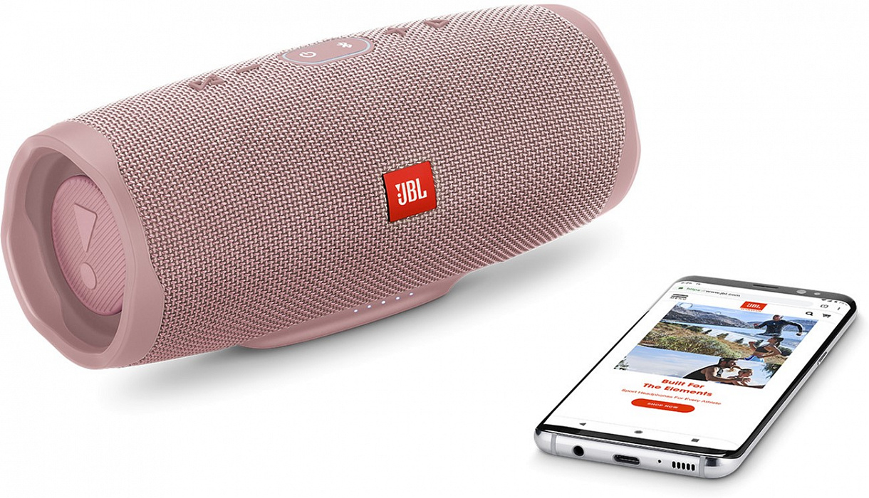 Портативная акустическая система JBL Charge 4 (Pink) купить в интернет-магазине icover