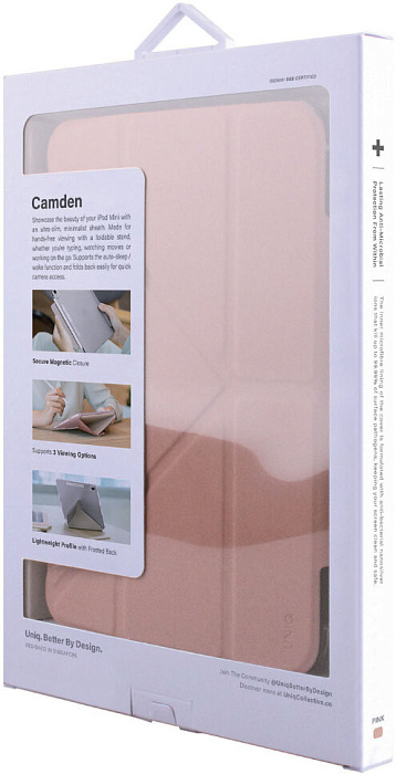 Чехол Uniq Camden (PD10.2GAR-CAMPNK) для iPad 10.2'' 2020/19 (Pink) купить в интернет-магазине icover