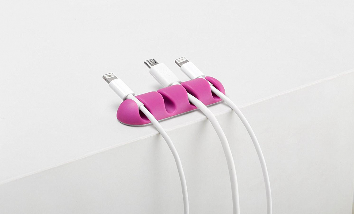 Держатель для проводов Bluelounge CableDrop Multi (Violet/Green) купить в интернет-магазине icover